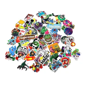 100 pieces DIY Colour Random Sticker Bomb Decals