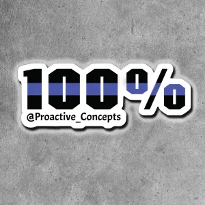 100% - Sticker
