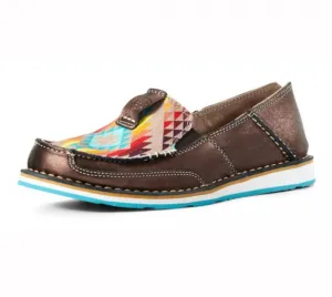 10029744  Ariat Womens Cruiser Copper Metallic/Rainbow Aztec