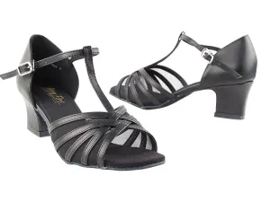 16612 Black Leather_Thick Cuban Heel