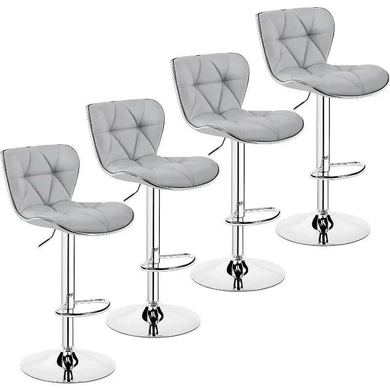 2pcs Leather Bar Stool