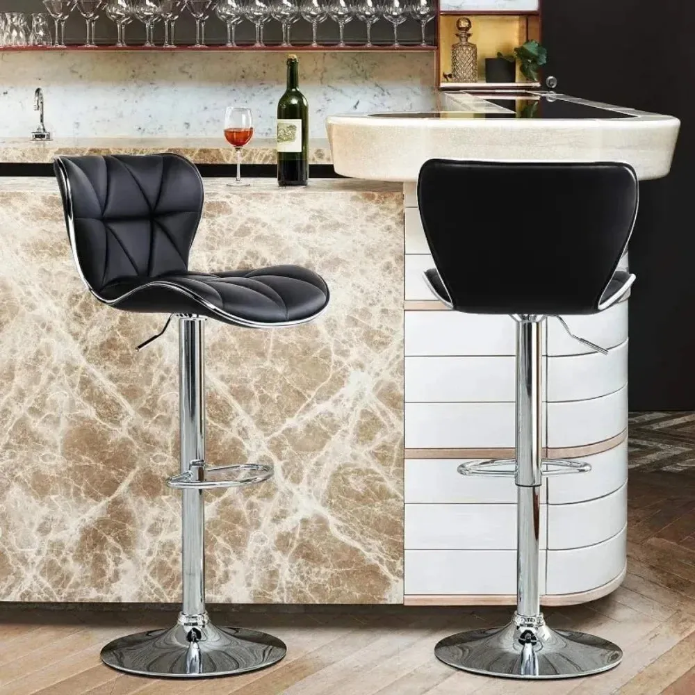 2pcs Leather Bar Stool