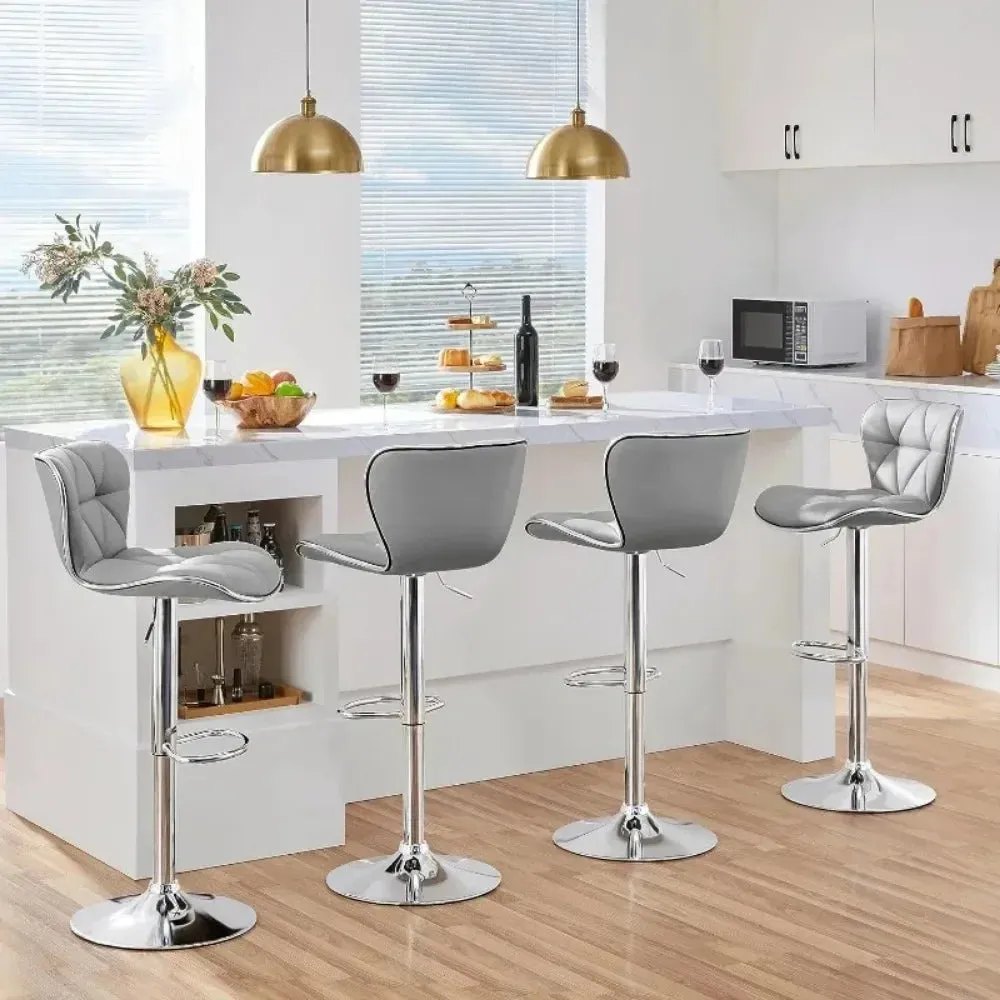2pcs Leather Bar Stool