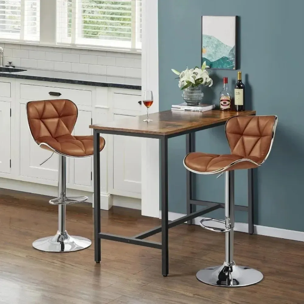 2pcs Leather Bar Stool