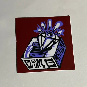 3"x3" Weatherproof Vinyl "Pedestal Gem" Sticker