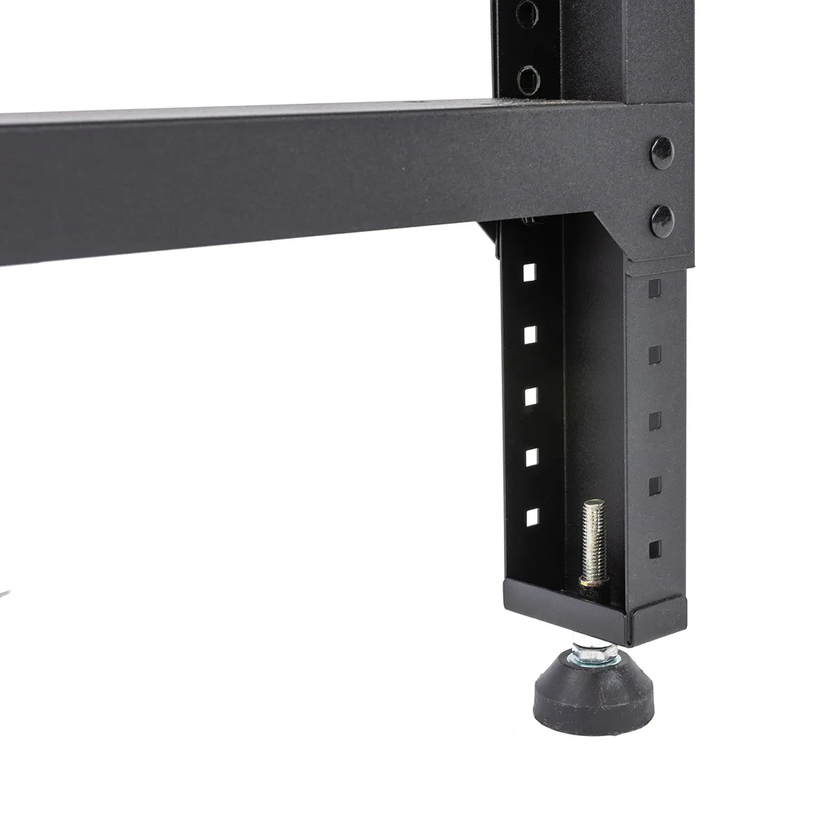 4 ft. Adjustable Height Steel Workbench with Pegboard Back Wall