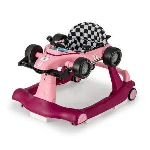 4-in-1 Foldable Activity Push Walker with Adjustable Height-Purple - Color: Purp