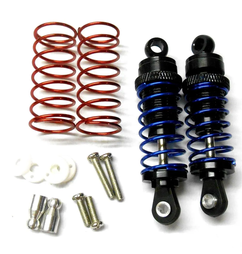 58060K 1/10 Scale RC Alloy Shock Absorbers Damper Set x 2 Black 60mm Long