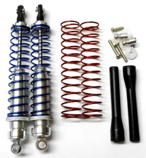 58310S 1/10 Scale RC Alloy Shock Absorbers Damper Set x 2 Silver 110mm Long