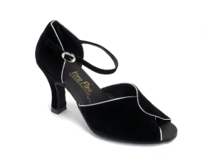 6028 #36 Black Velvet & Silver Trim