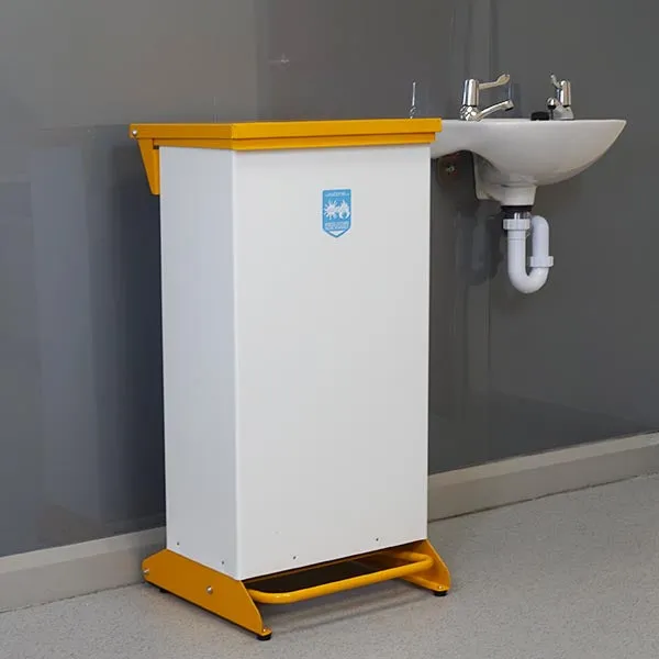 80 Litre Metal Fixed Body Clinical Waste Bin