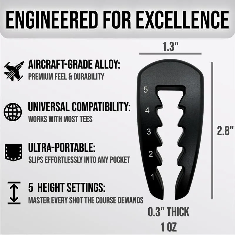 Adjustable Golf Tee Height Tool