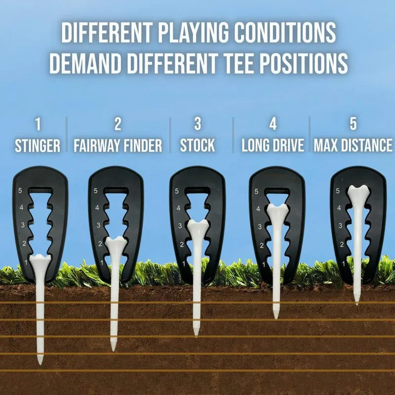 Adjustable Golf Tee Height Tool