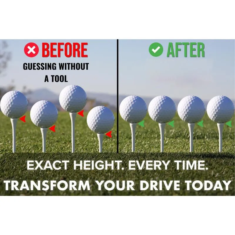 Adjustable Golf Tee Height Tool