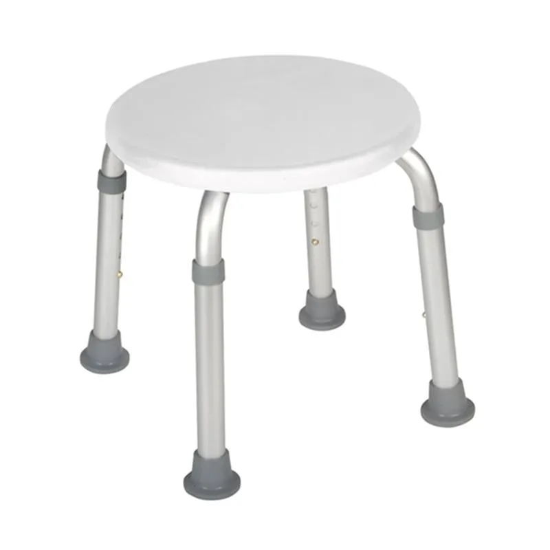 Adjustable Height Bath Stool, White - 1 Each