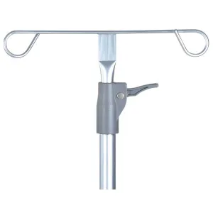 Adjustable Height Bolt On IV Pole for Medical Trolley