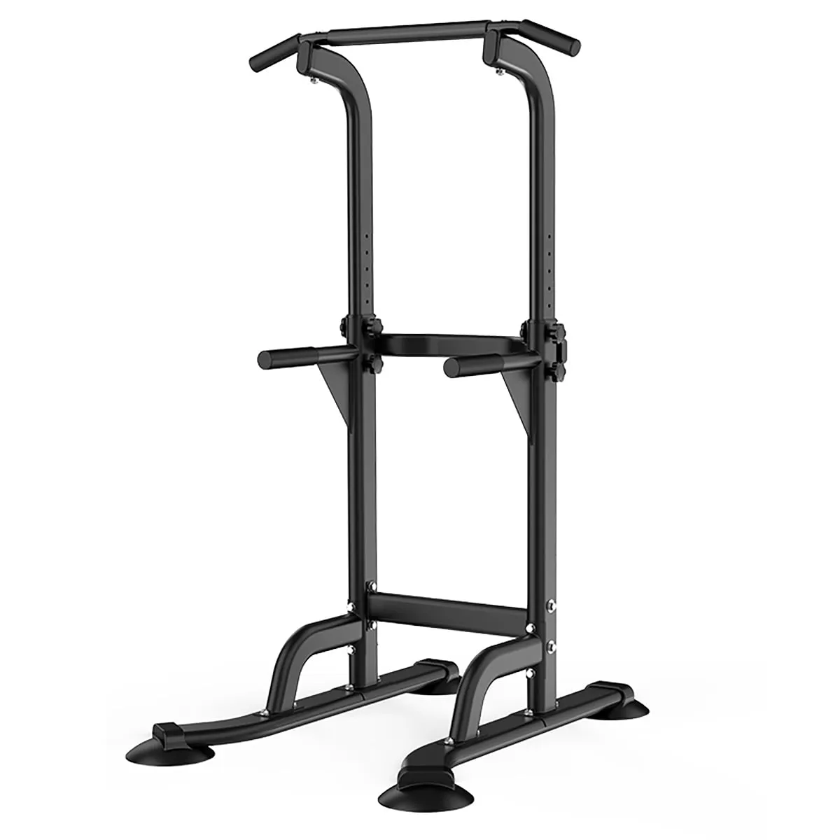 Adjustable Height Pull Up & Dip Exercise Workout Station