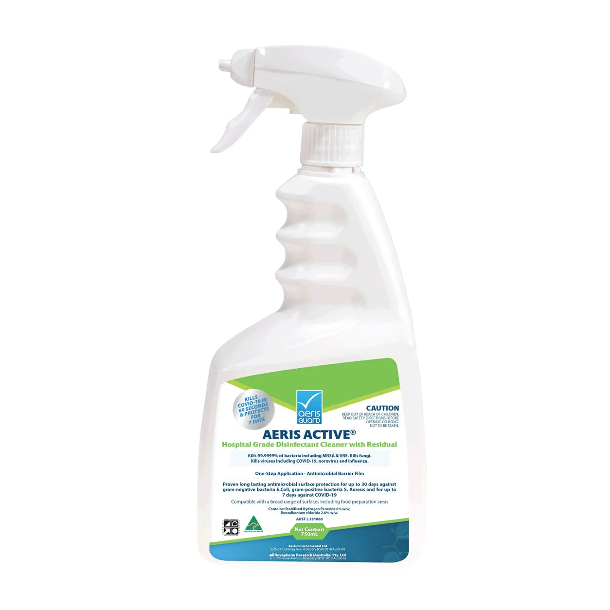 AERIS ACTIVE Hospital Grade Disinfection Cleaner 750ml