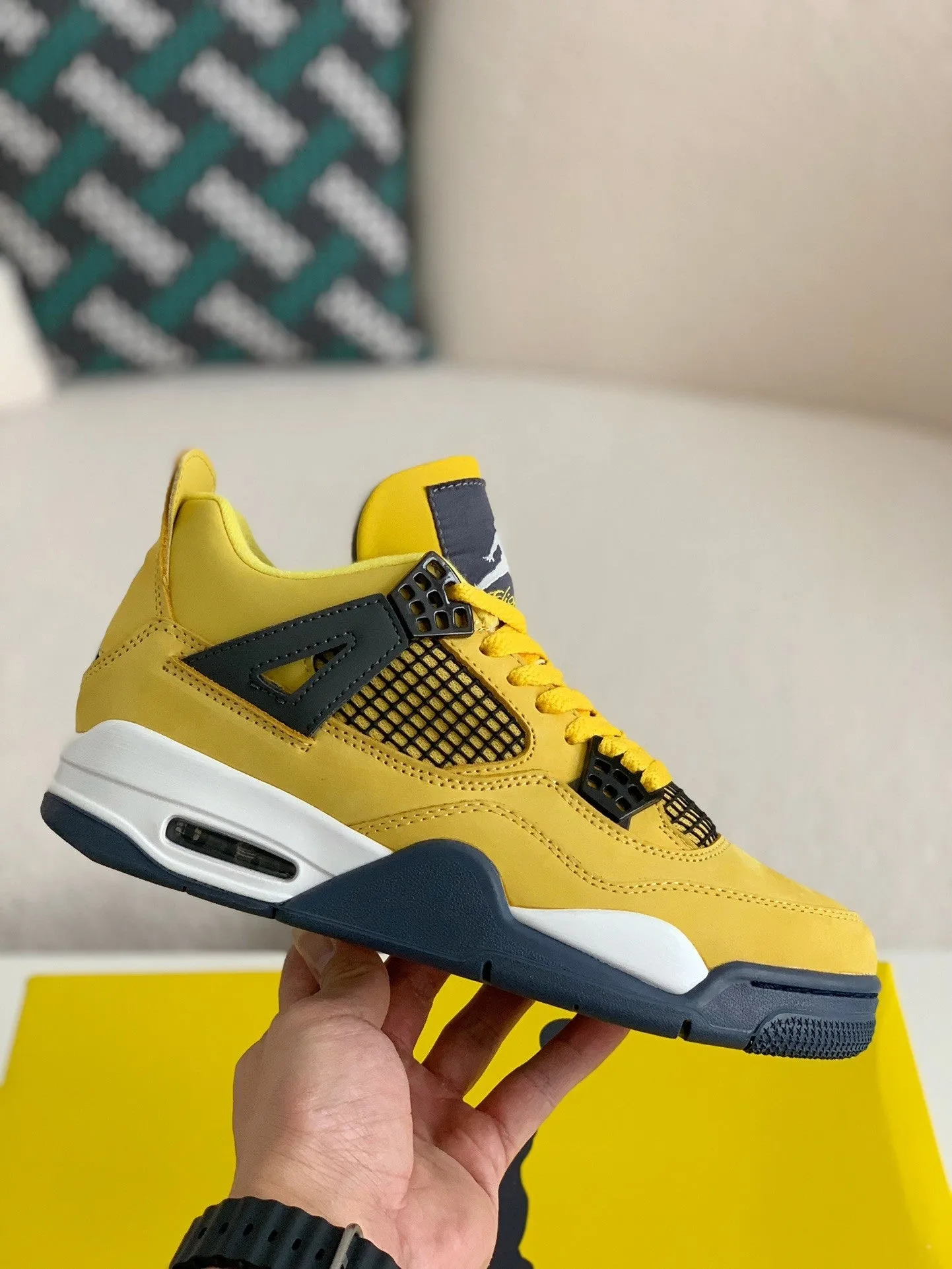Air Jordan 4 Retro Custom Yellow