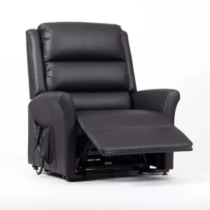 Alaska Riser Recliner | Dual Motor AM PVC | Black | XLarge