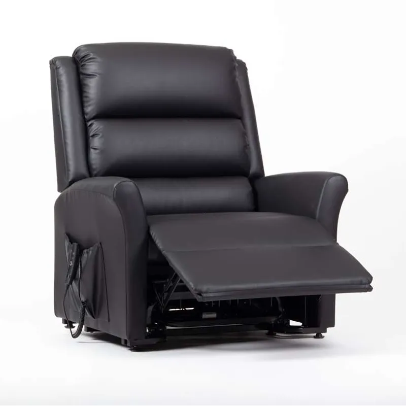 Alaska Riser Recliner | Dual Motor AM PVC | Black | XLarge