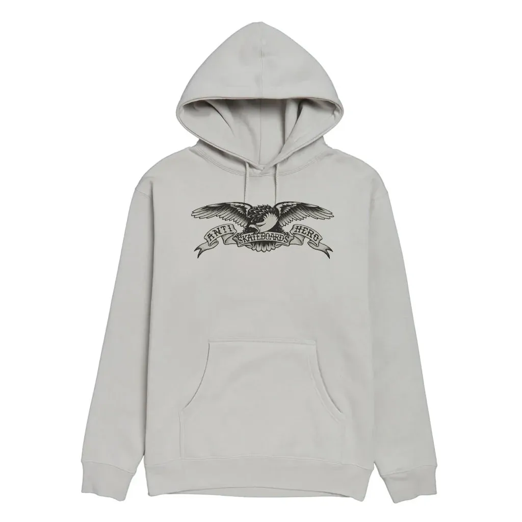 ANTI HERO BASIC EAGLE HOODY - CEMENT
