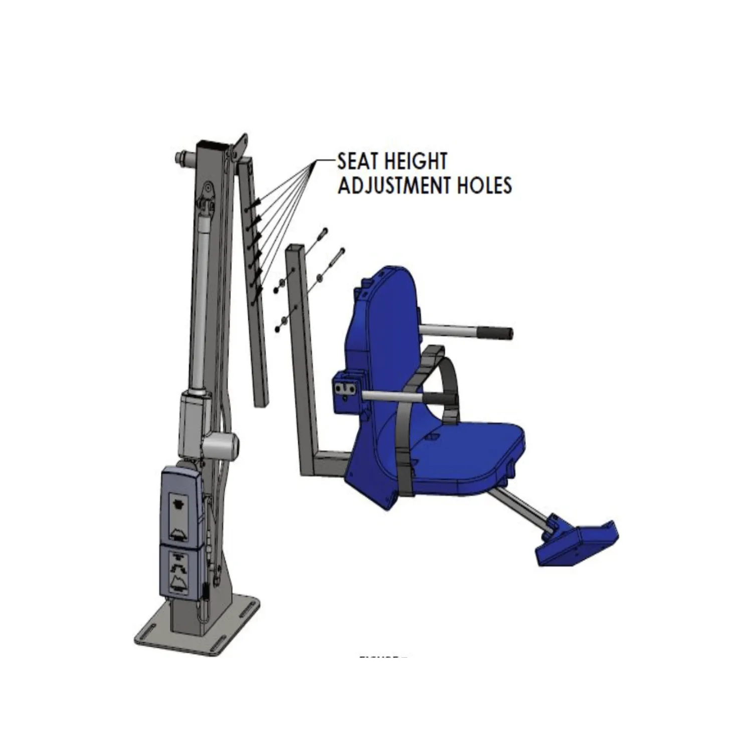 Aqua Creek Adjustable Height Seat - Ranger 2 Lifts (F-AACA)