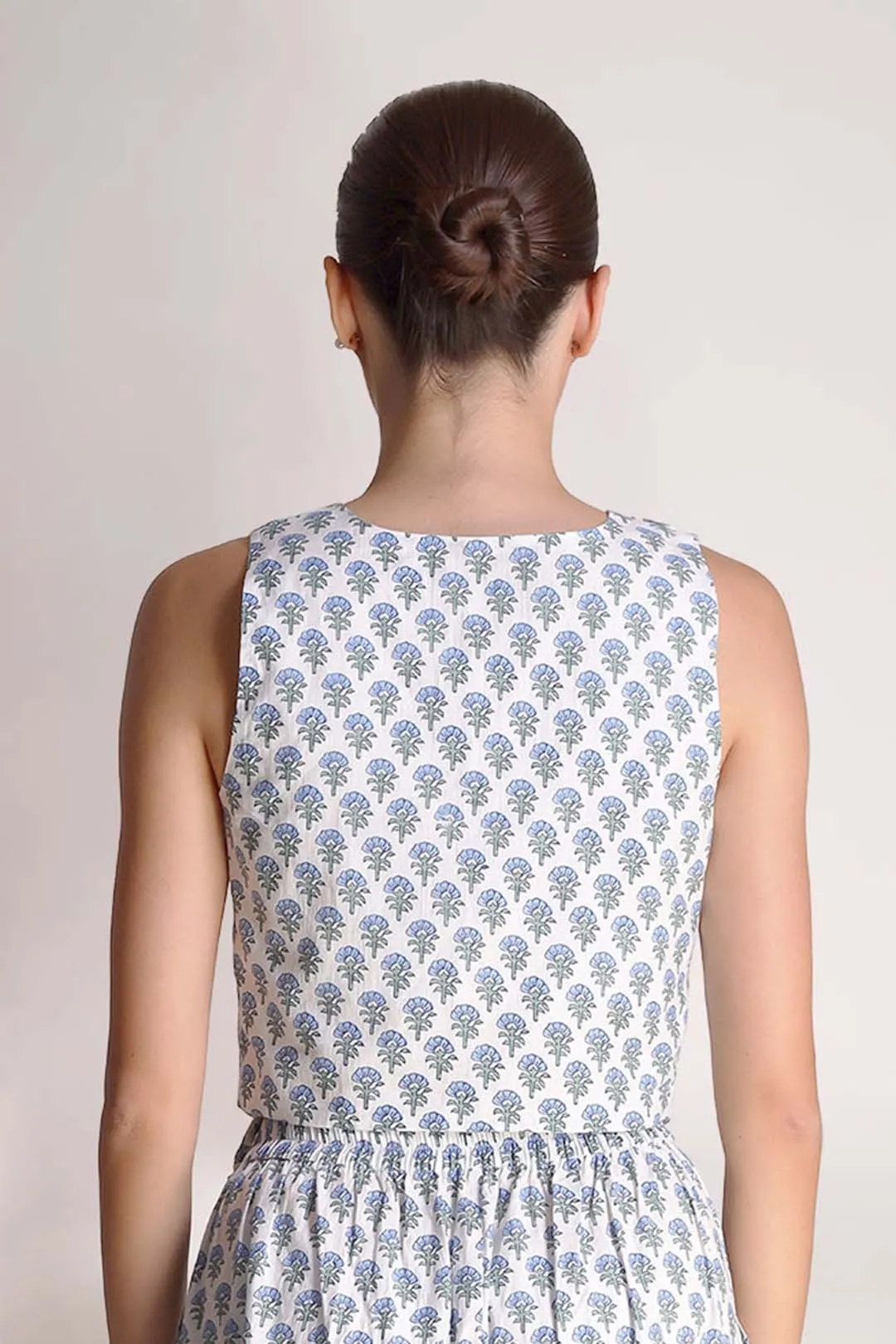 Aster - Printed Motif Vest Top