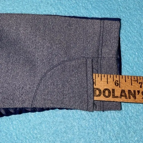 ATHLETA Aries quilted hooded thumbholes zip up weatherproof blue gray NEW size M