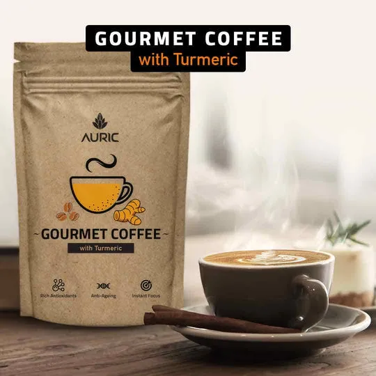 Auric Gourmet Coffee with Turmeric - 200 GM