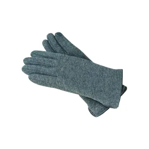 Avenel - Polyester Stretch Glove W/Faux Leather Cuff Bind - Grey