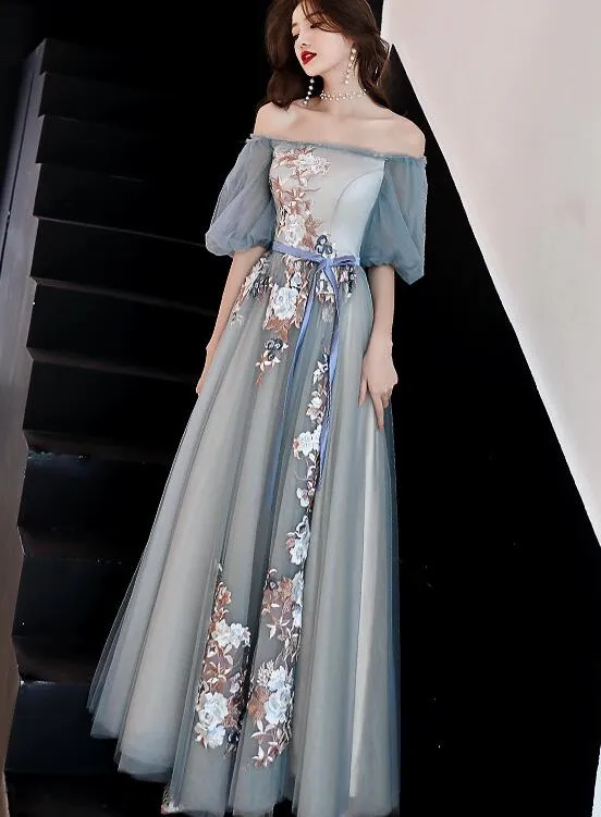 Beautiful Long Party Dress 2020, Off Shoulder Prom Dress