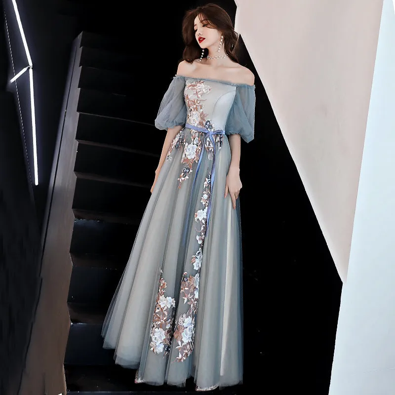 Beautiful Long Party Dress 2020, Off Shoulder Prom Dress