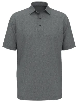 Big & Tall Heather Geo Print Golf Polo
