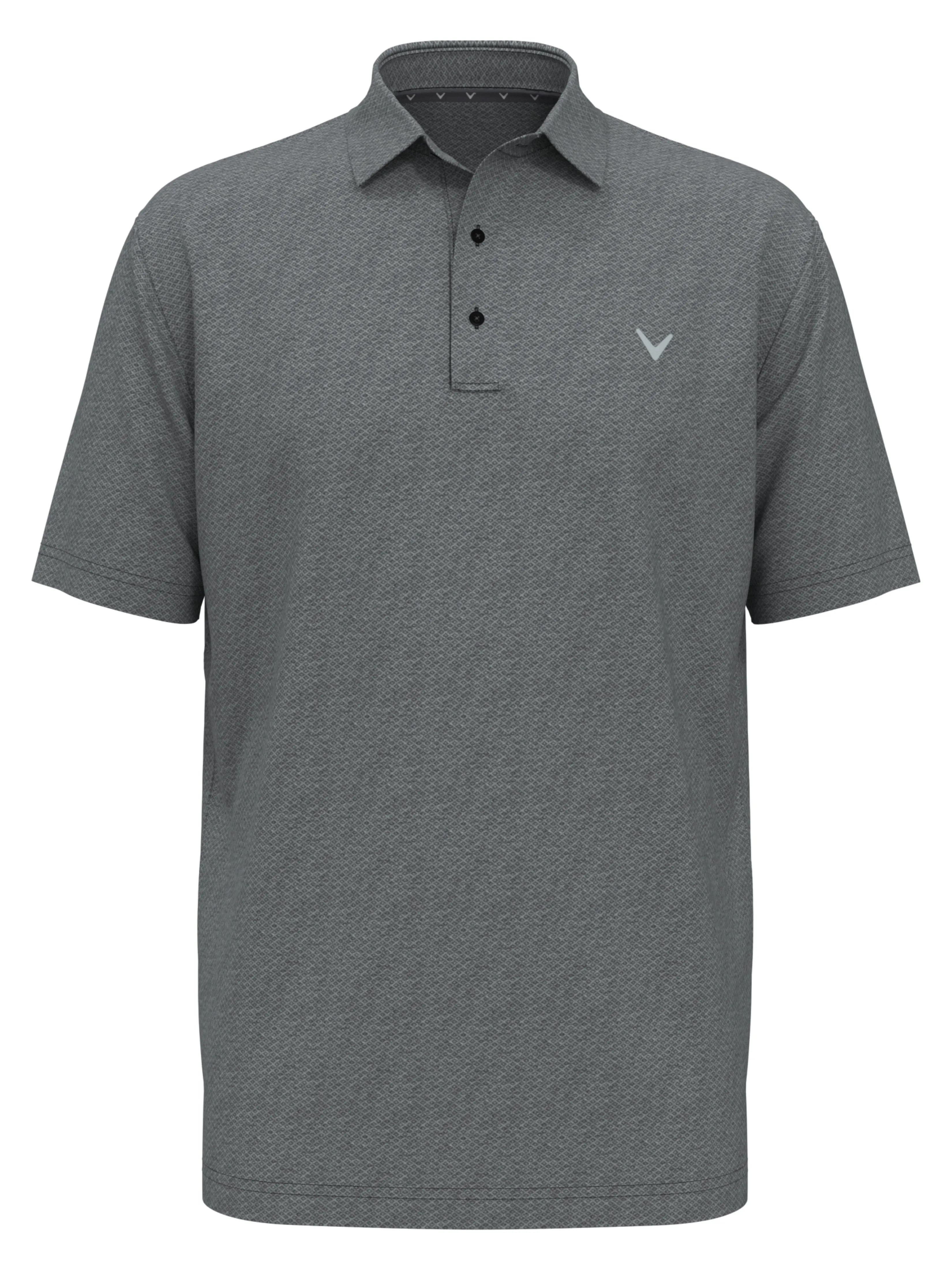 Big & Tall Heather Geo Print Golf Polo
