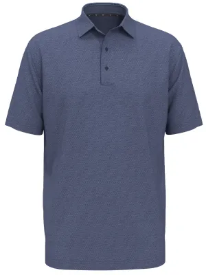 Big & Tall Heather Geo Print Golf Polo