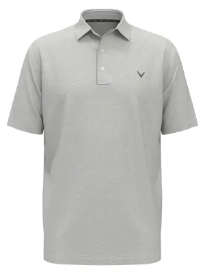 Big & Tall Heather Geo Print Golf Polo