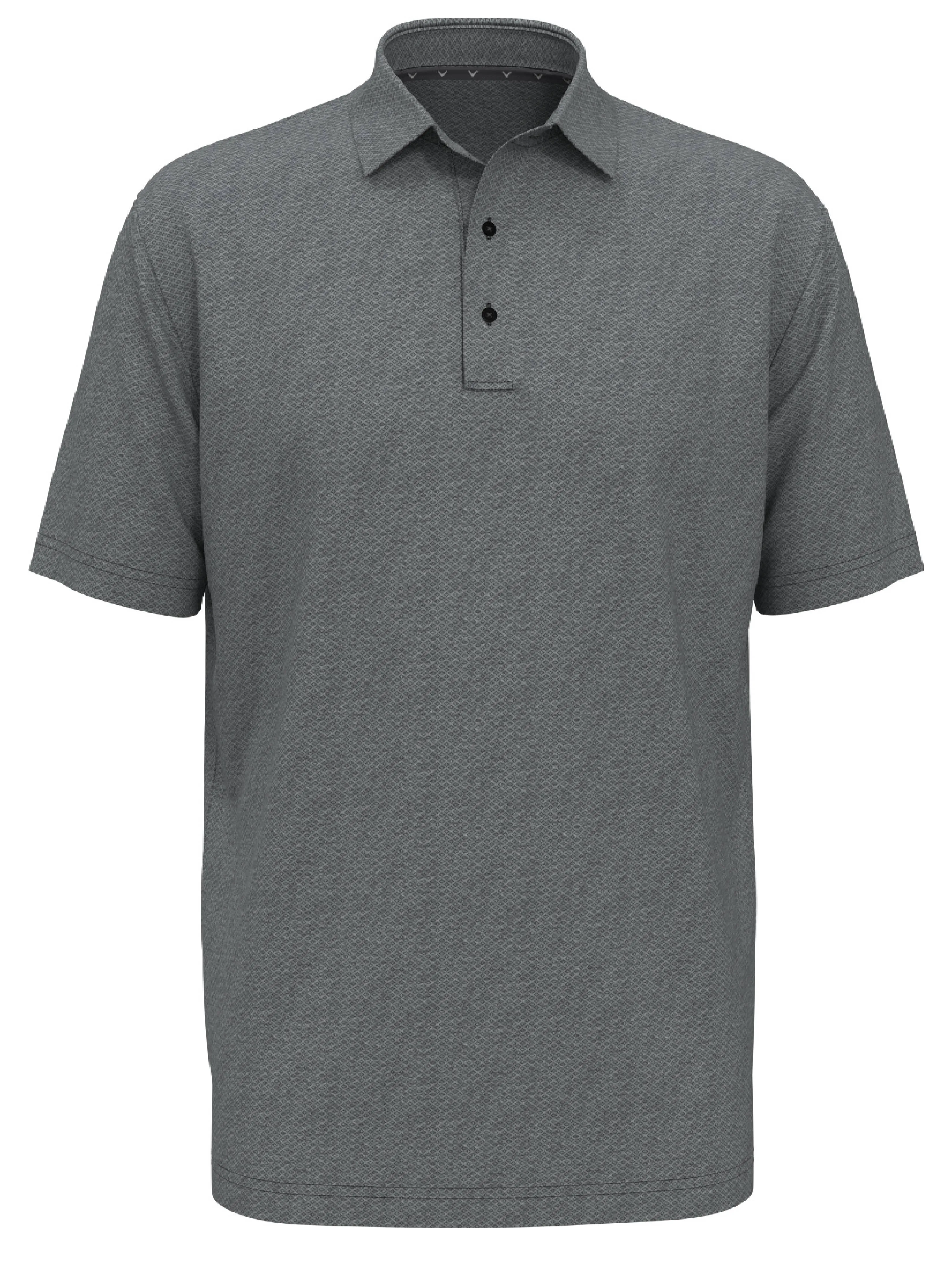 Big & Tall Heather Geo Print Golf Polo
