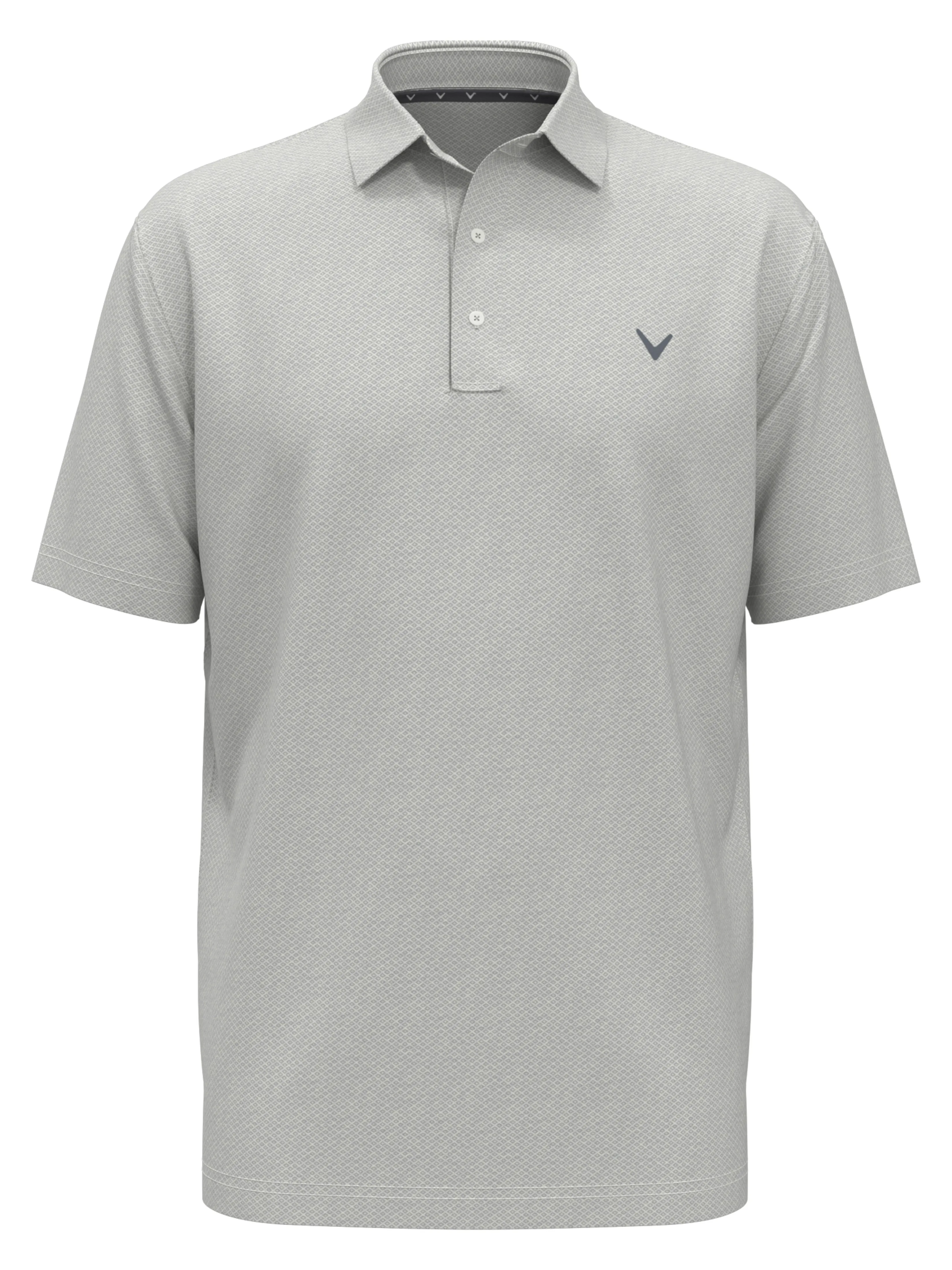 Big & Tall Heather Geo Print Golf Polo