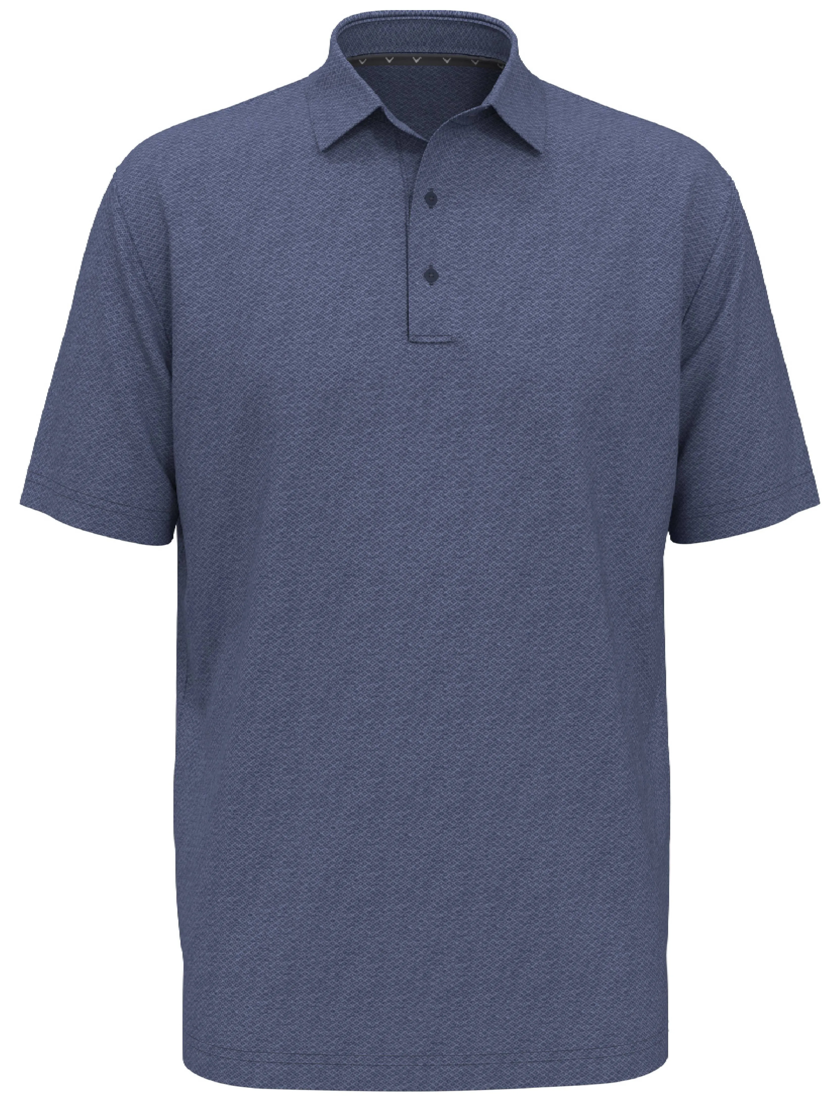 Big & Tall Heather Geo Print Golf Polo
