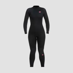 Billabong Launch 3/2mm Back Zip Wetsuit Black - Womens