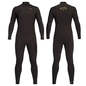 BILLABONG REVOLUTION 4/3MM CHEST ZIP BLACK CLAY