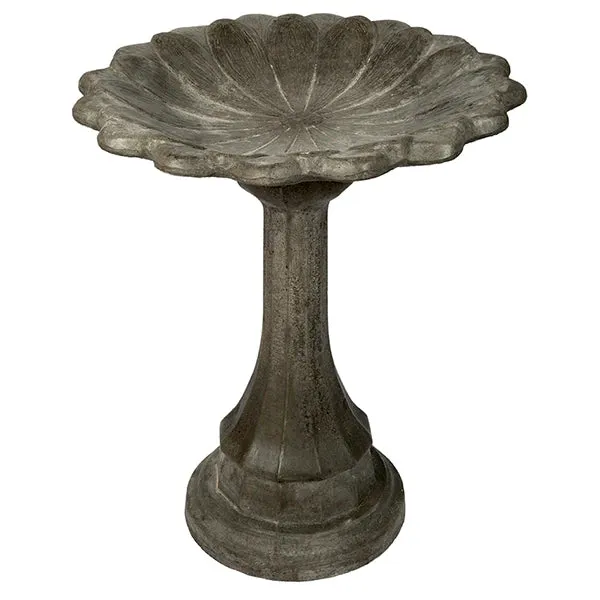 Birdbath - Lamppost Base - Sunflower Top