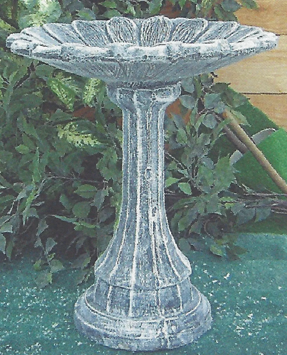 Birdbath - Lamppost Base - Sunflower Top
