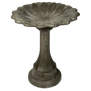 Birdbath - Lamppost Base - Sunflower Top