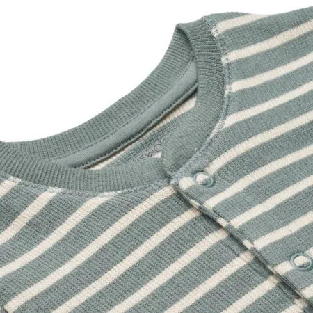 Birk Blue Stripe Sleepsuit