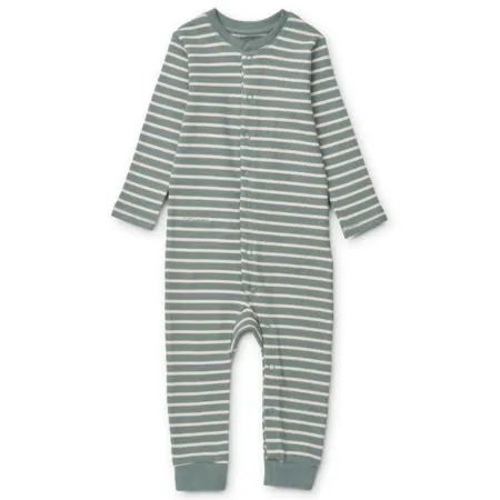 Birk Blue Stripe Sleepsuit