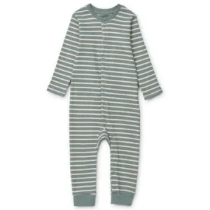 Birk Blue Stripe Sleepsuit