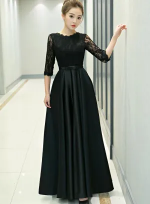 Black Long Sleeves Party Dress , Formal Dress
