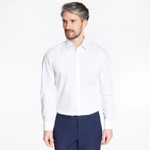 Body Fit Easy Iron Shirt in White